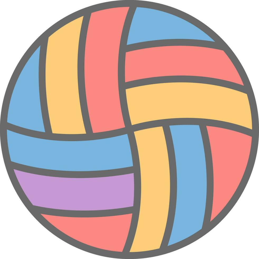 Volleyball Vector Icon Design