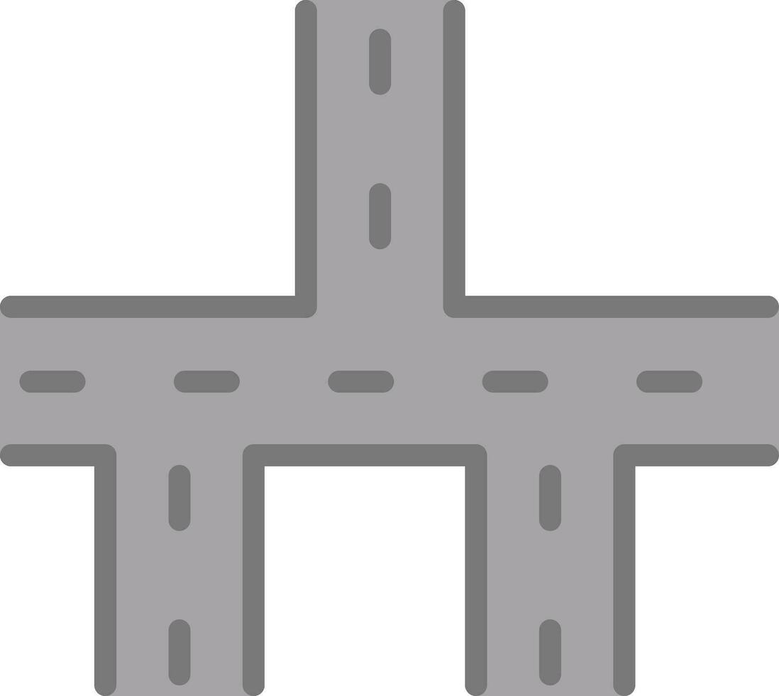 Crossroads Vector Icon Design