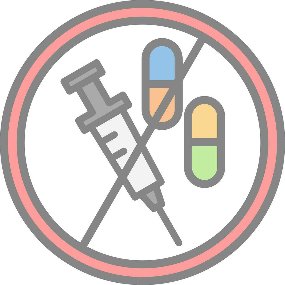 No Drugs Vector Icon Design