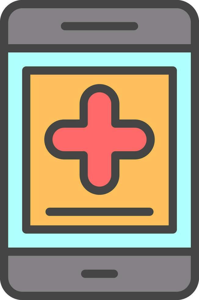 Medical App Vector Icon Design