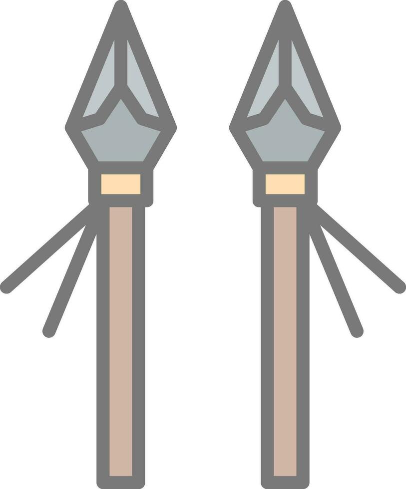 Spear Vector Icon Design