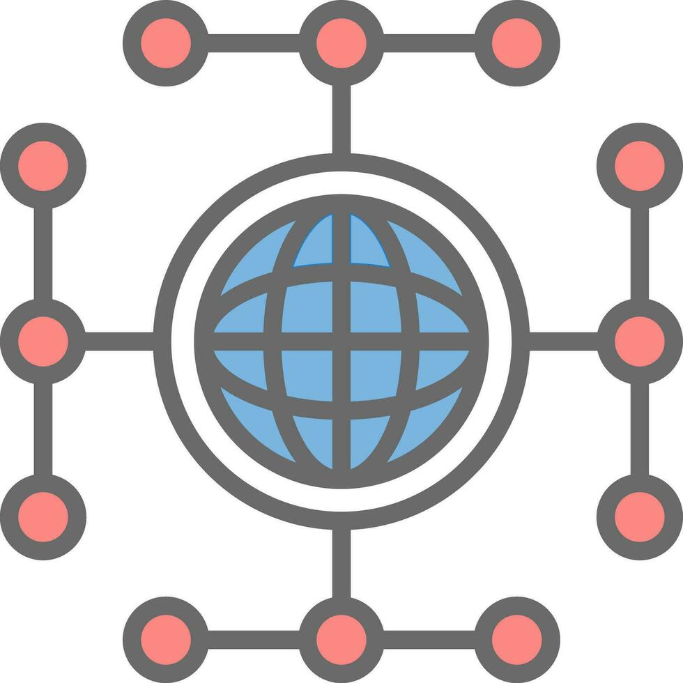 Global network Vector Icon Design