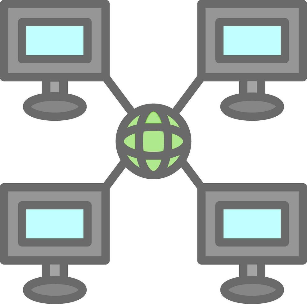 Local network Vector Icon Design