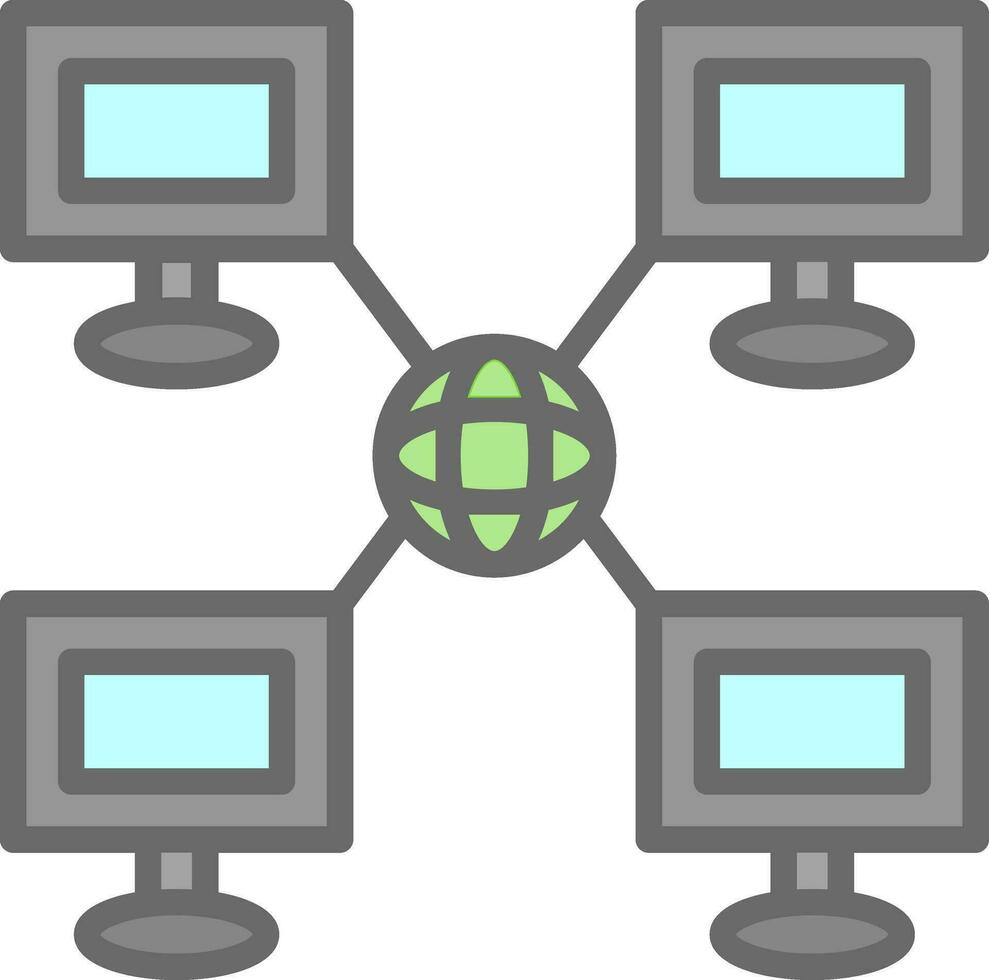 Local network Vector Icon Design