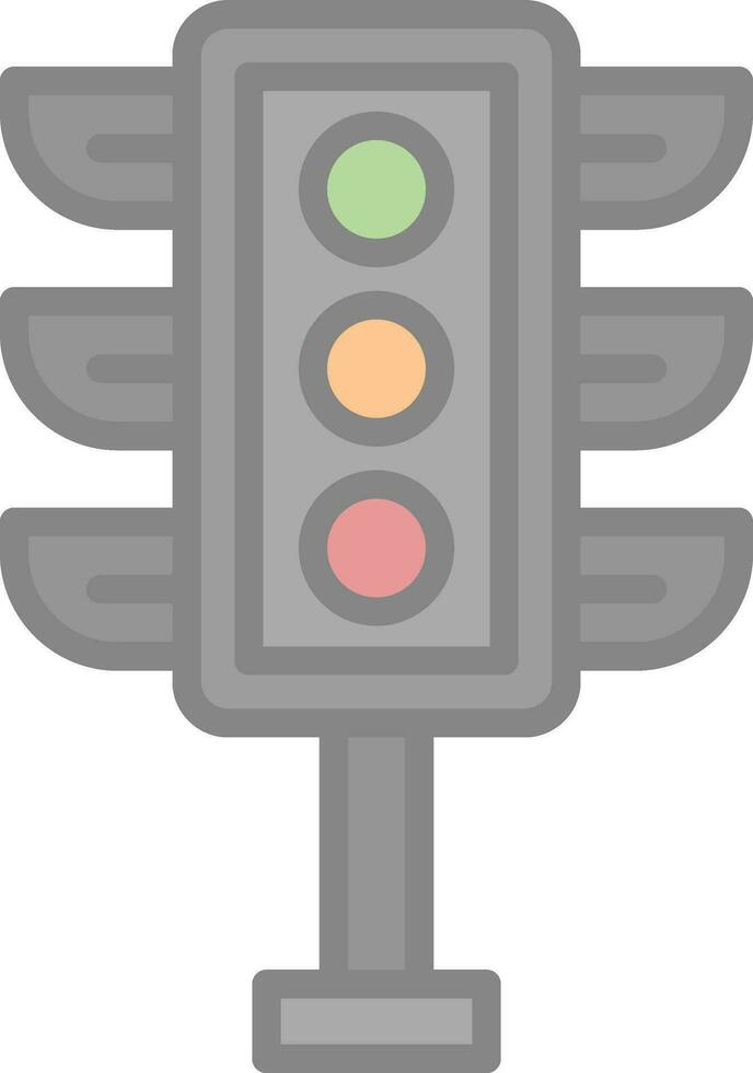 Traffic light Vector Icon Design