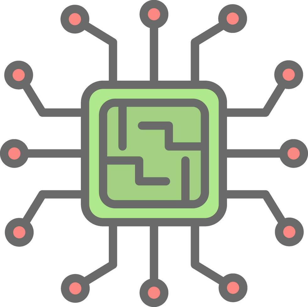 Microchip Vector Icon Design