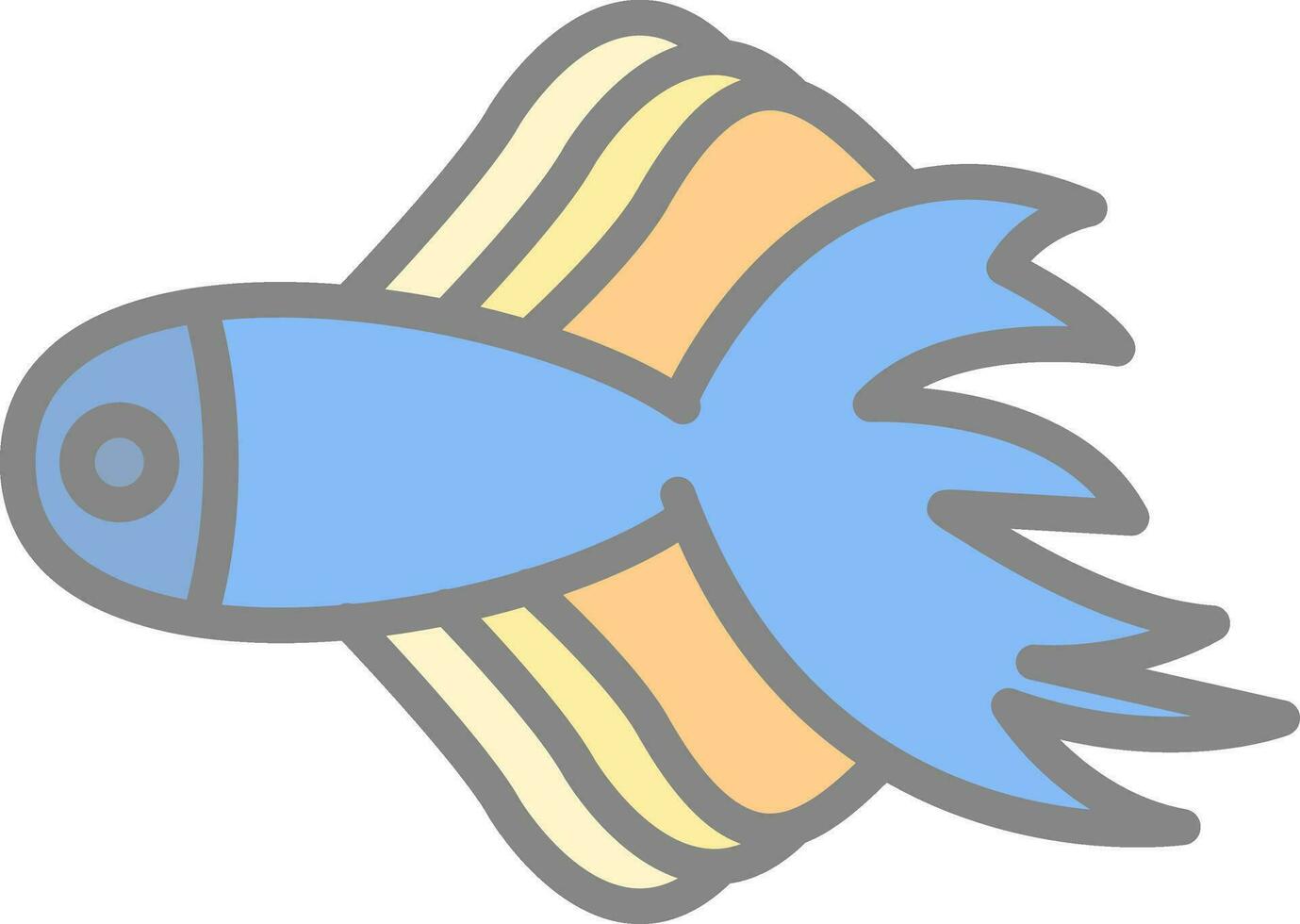 Betta fish Vector Icon Design