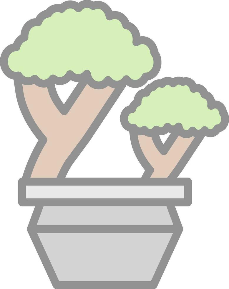 Bonsai Vector Icon Design