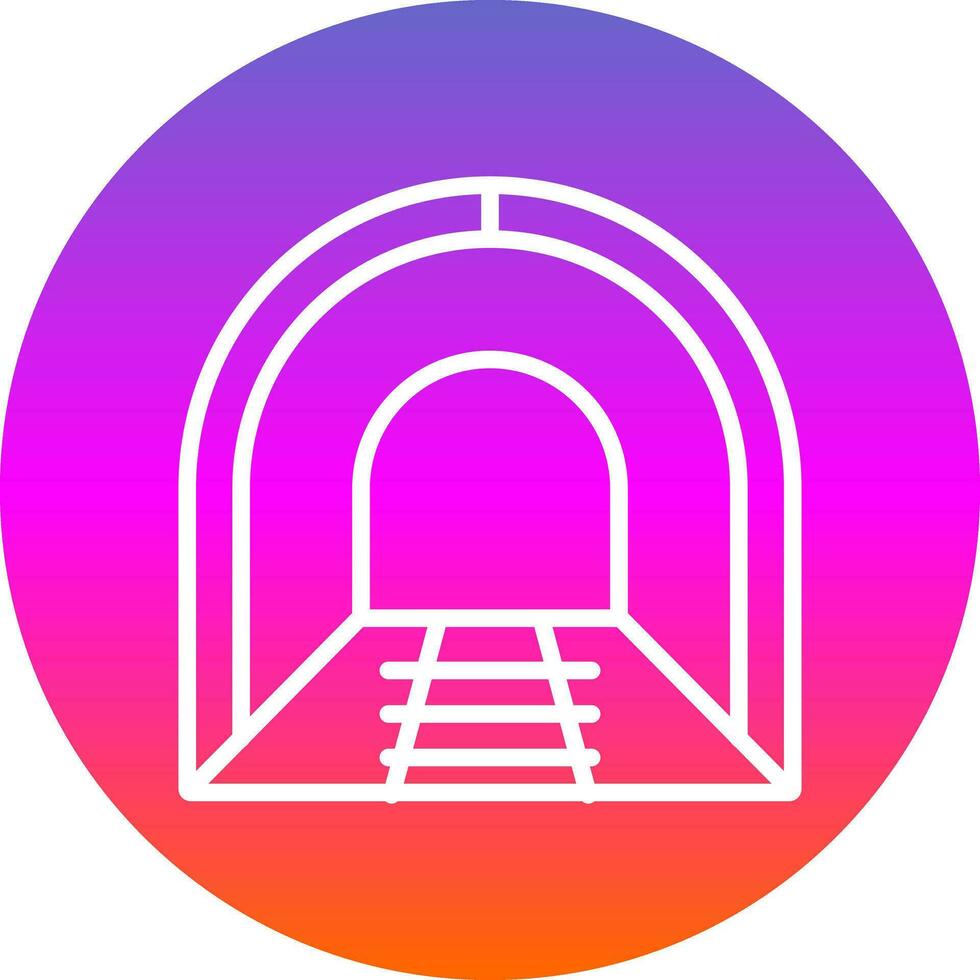 diseño de icono de vector de túnel