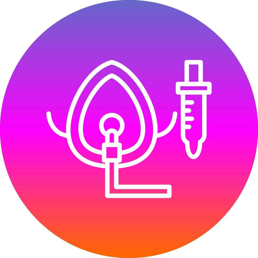 Oxygen Mask Vector Icon Design