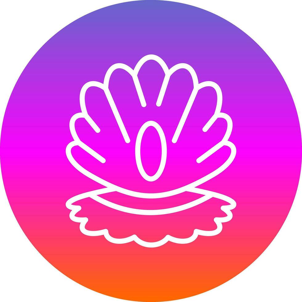 diseño de icono de vector de concha