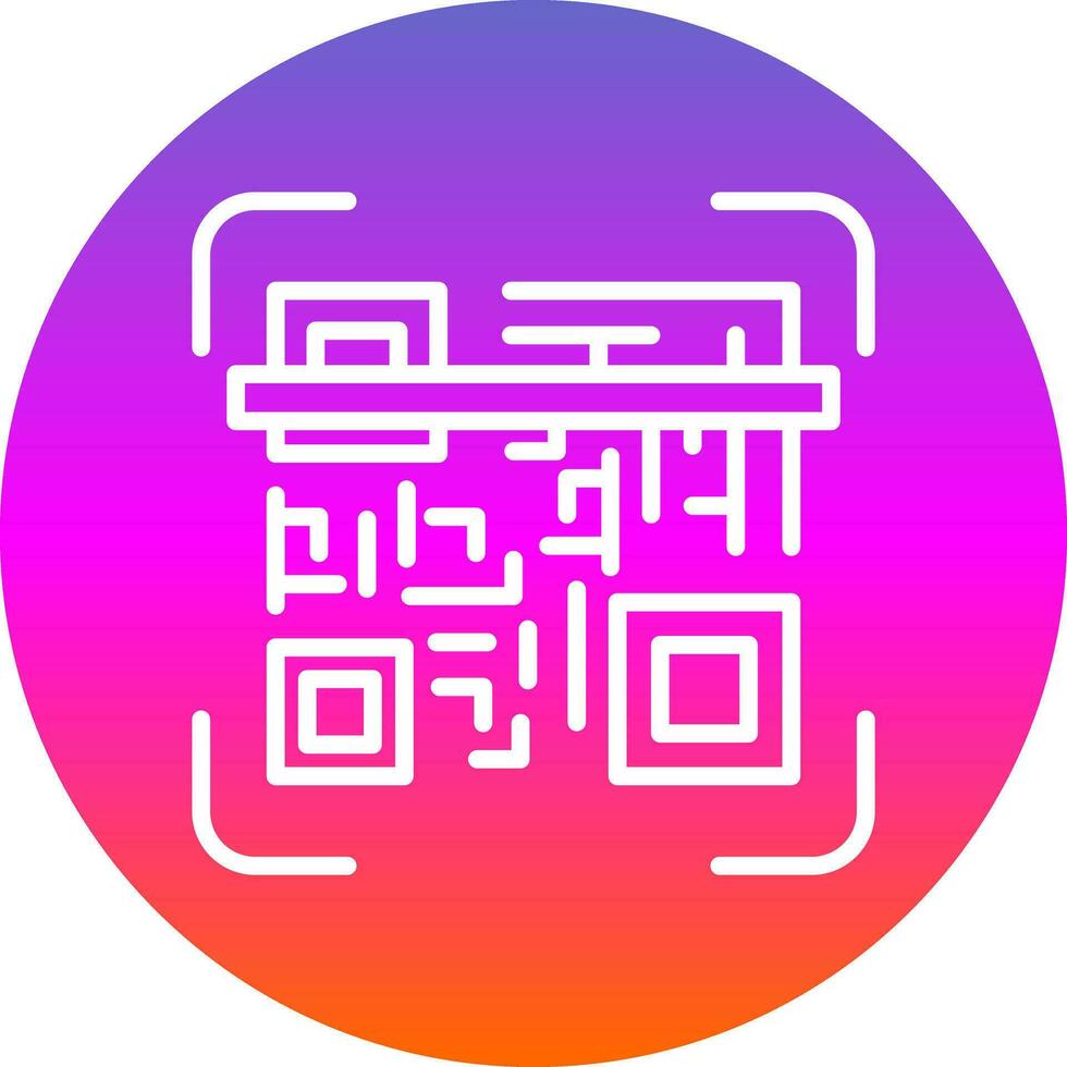 Qr code scan Vector Icon Design