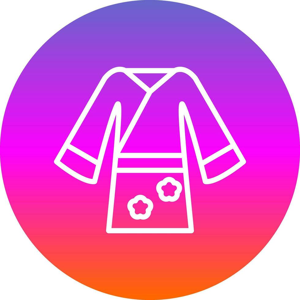 yukata vector icono diseño