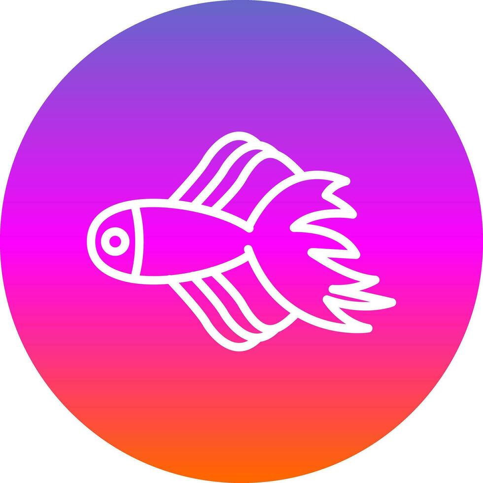 Betta fish Vector Icon Design