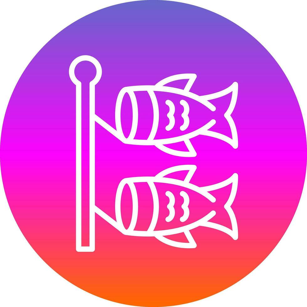 Koinobori Vector Icon Design