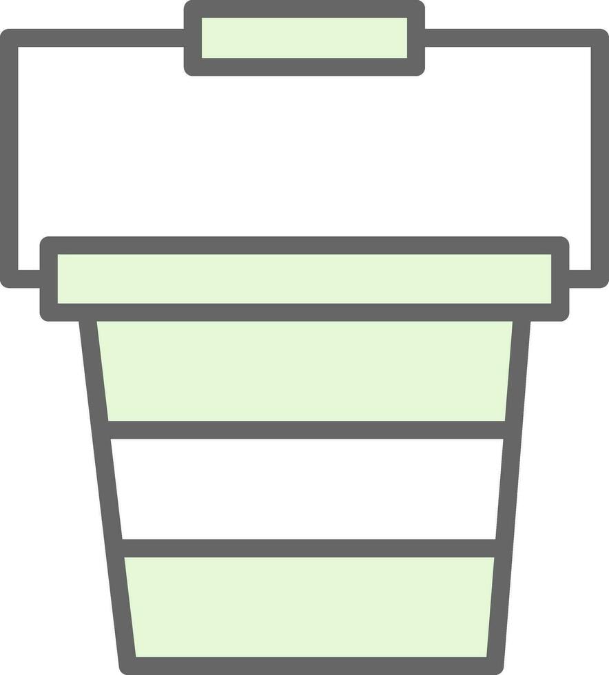 Bucket Vector Icon Design