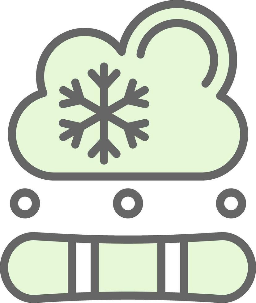 diseño de icono de vector de snowboard