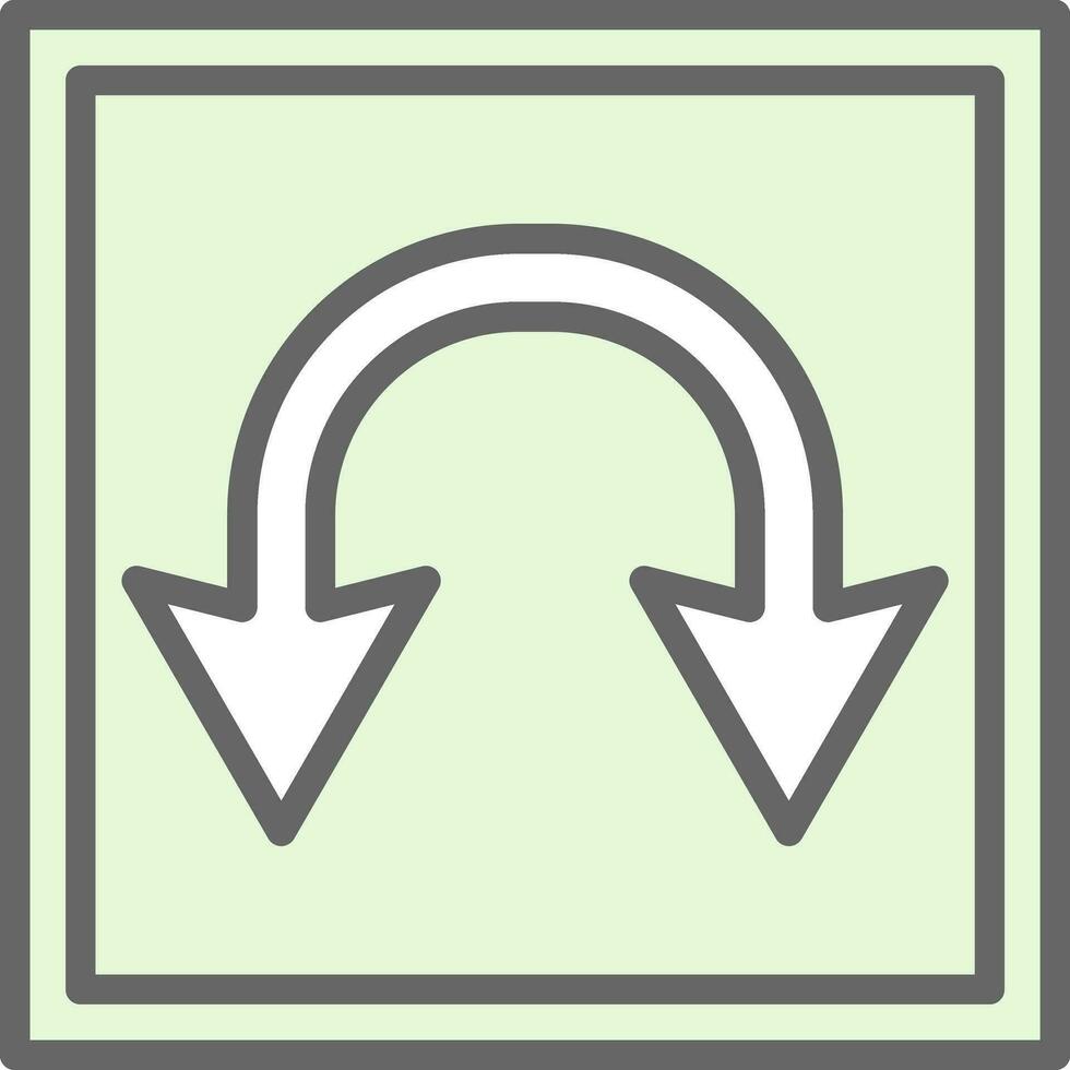 Double Curve Vector Icon Design