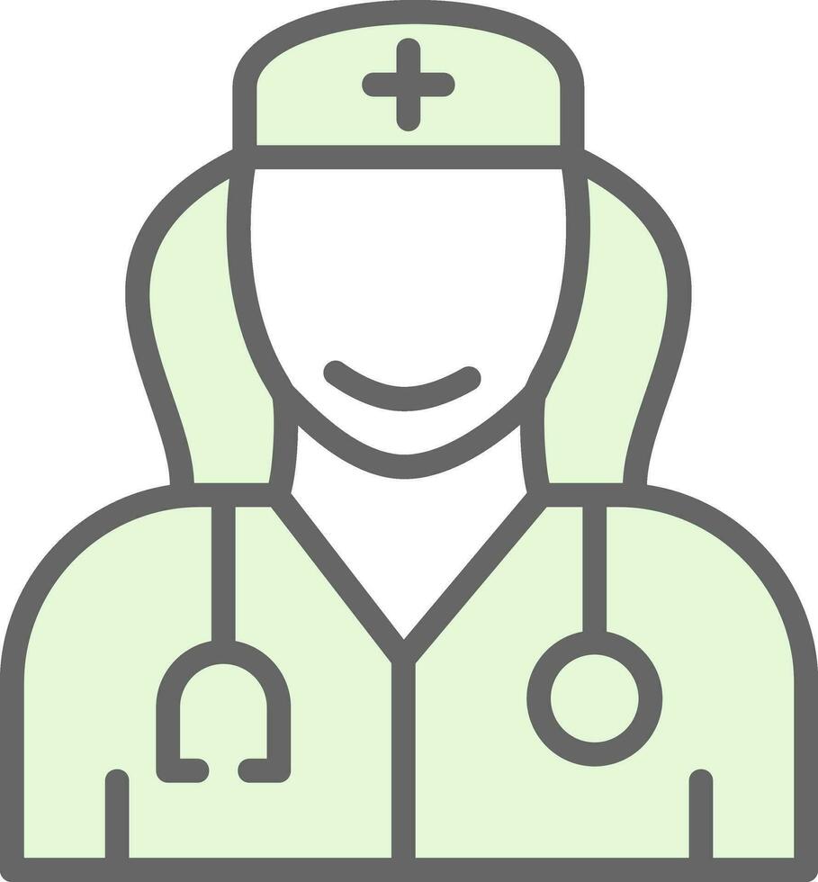 diseño de icono de vector de enfermera