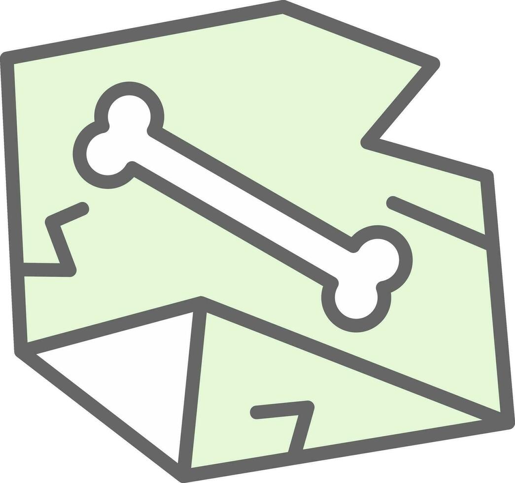 diseño de icono de vector de hueso