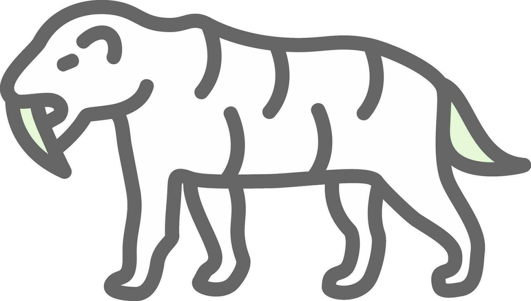 smilodon vector icono diseño