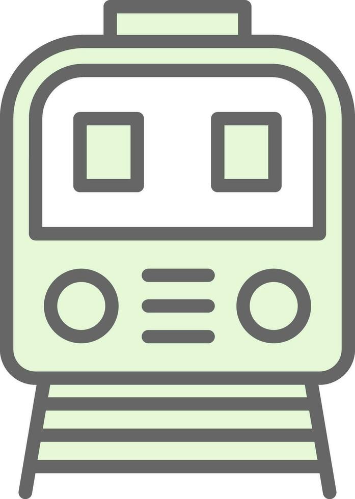 Tram Vector Icon Design