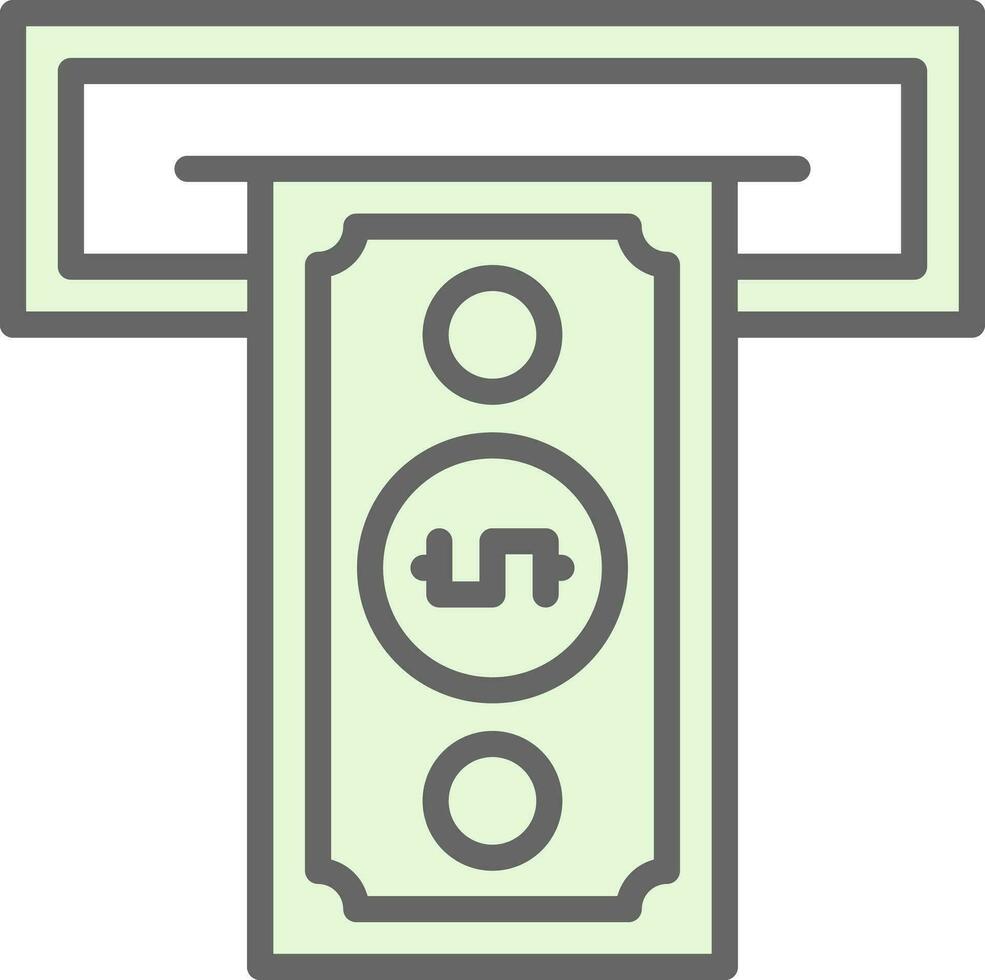 Cash withdrawal Vector Icon Design