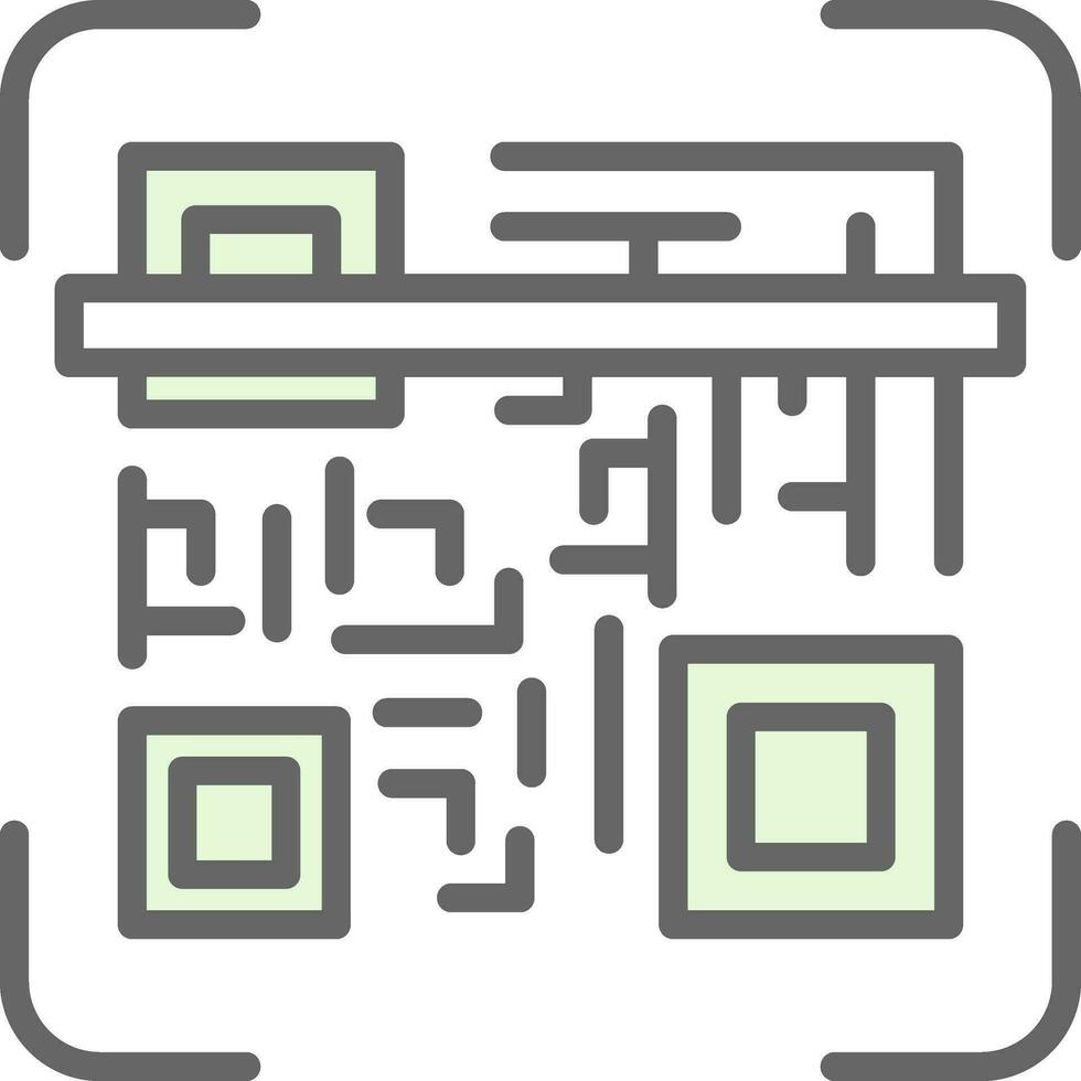 Qr code scan Vector Icon Design