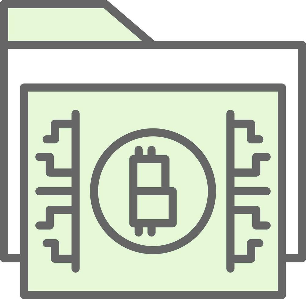 Bitcoin storage Vector Icon Design