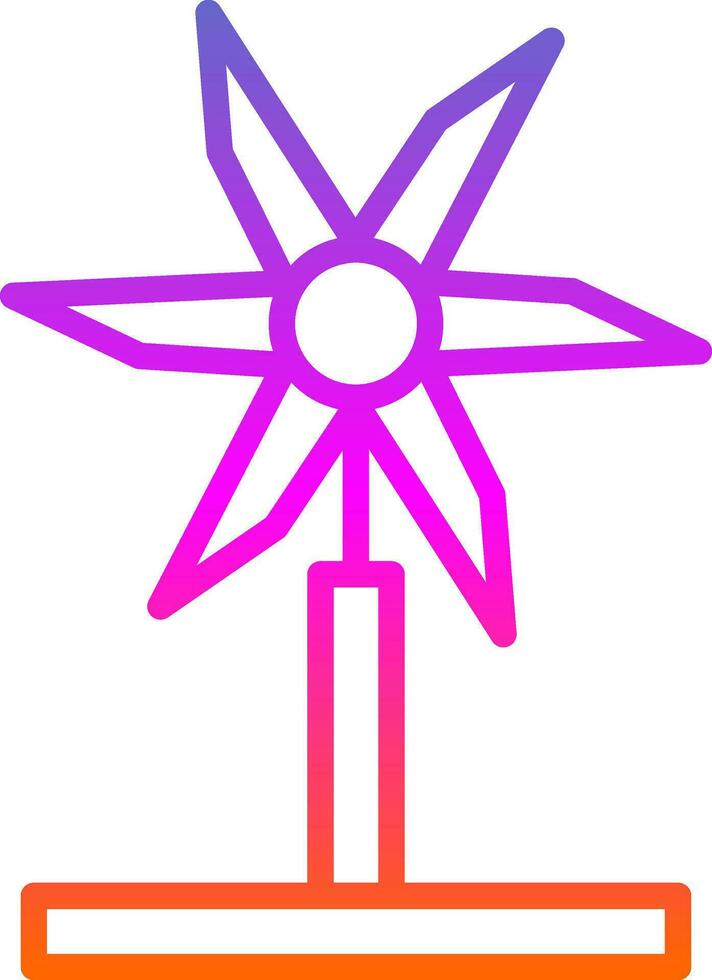 Wind Turbine Vector Icon Design