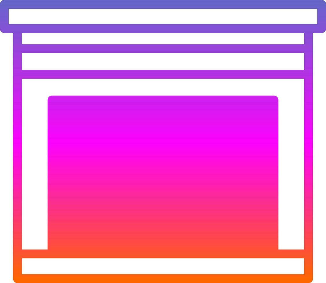 Fireplace Vector Icon Design