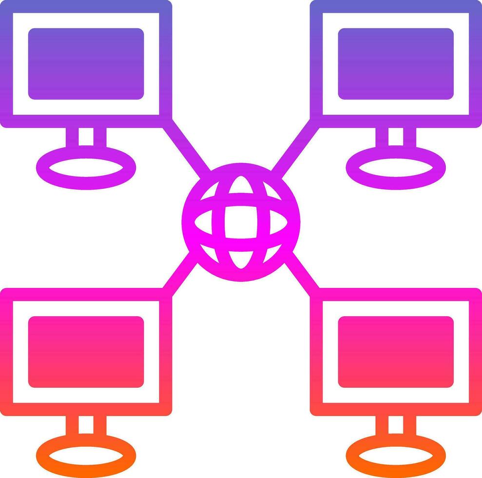 Local network Vector Icon Design