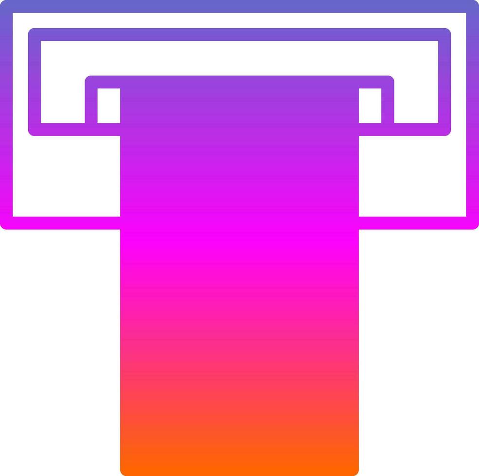 Cash withdrawal Vector Icon Design