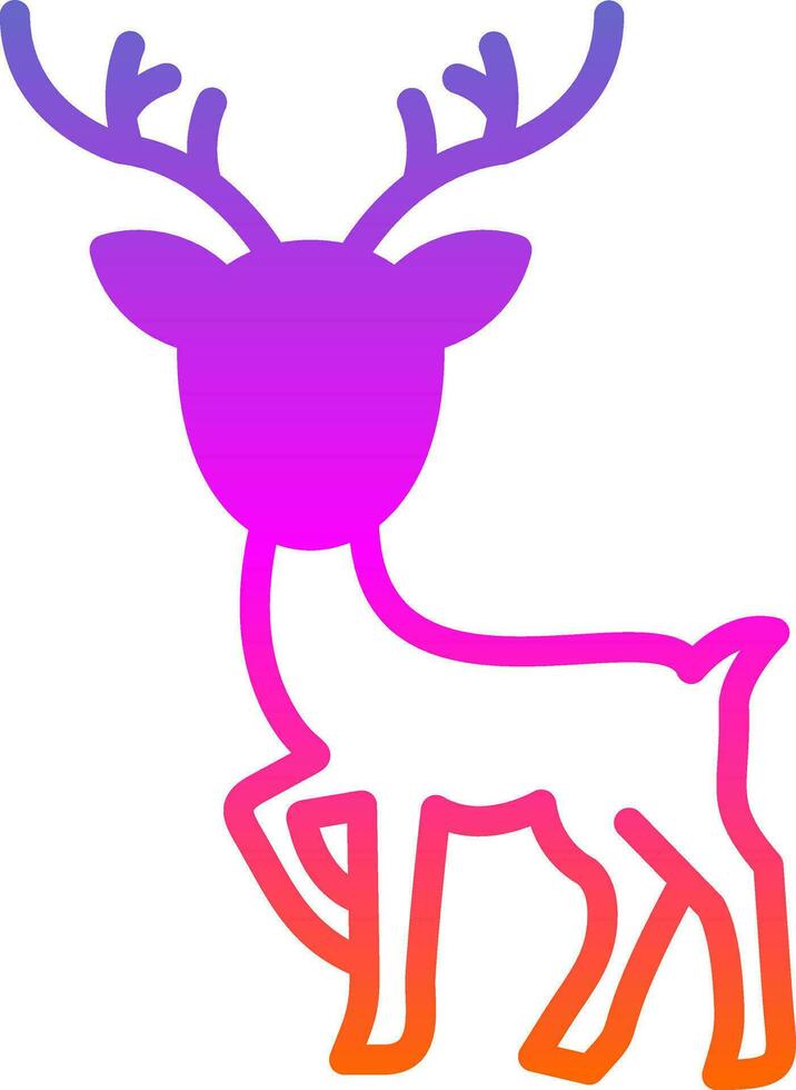 Reindeer Vector Icon Design
