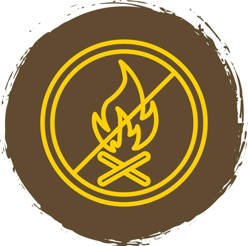 No Fire Allowed Vector Icon Design