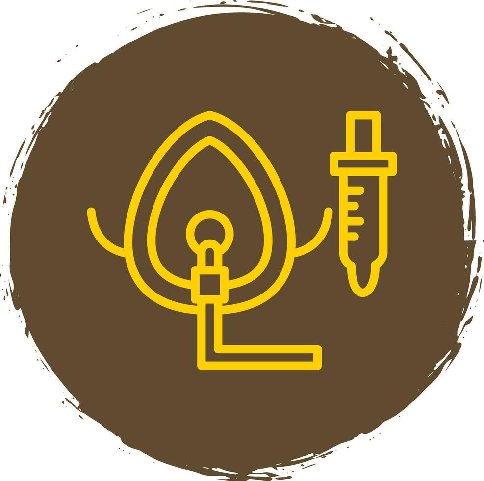Oxygen Mask Vector Icon Design