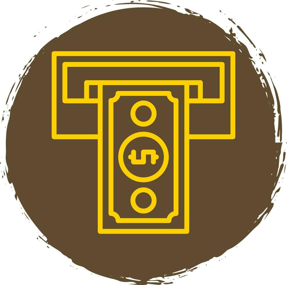 Cash withdrawal Vector Icon Design