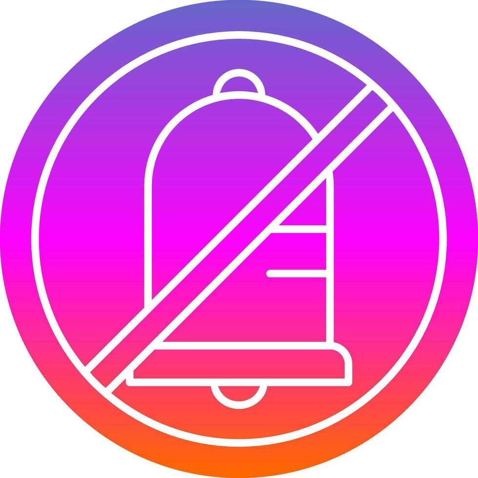 No Alarm Vector Icon Design
