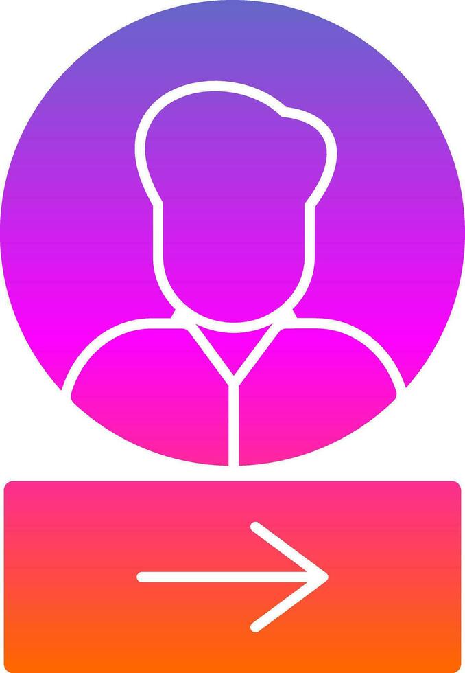 Log In Vector Icon Design