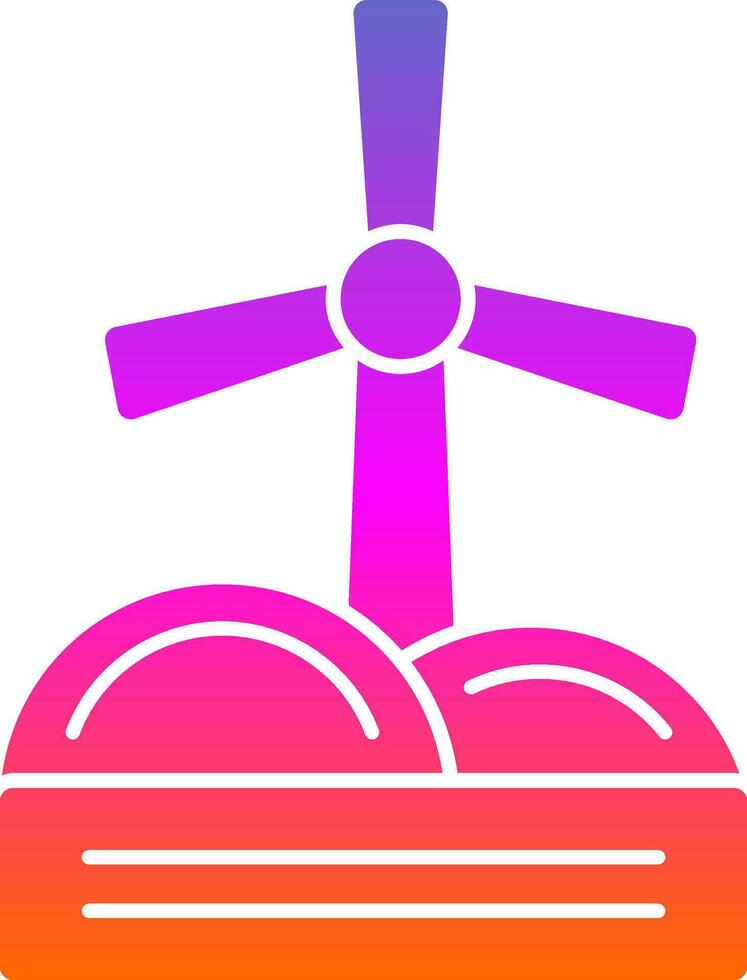 Windmill Vector Icon Design