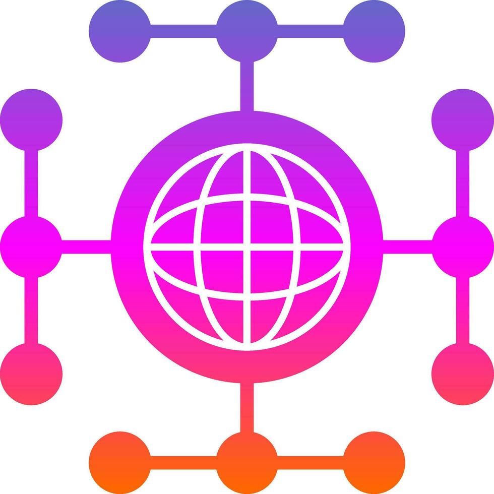 Global network Vector Icon Design