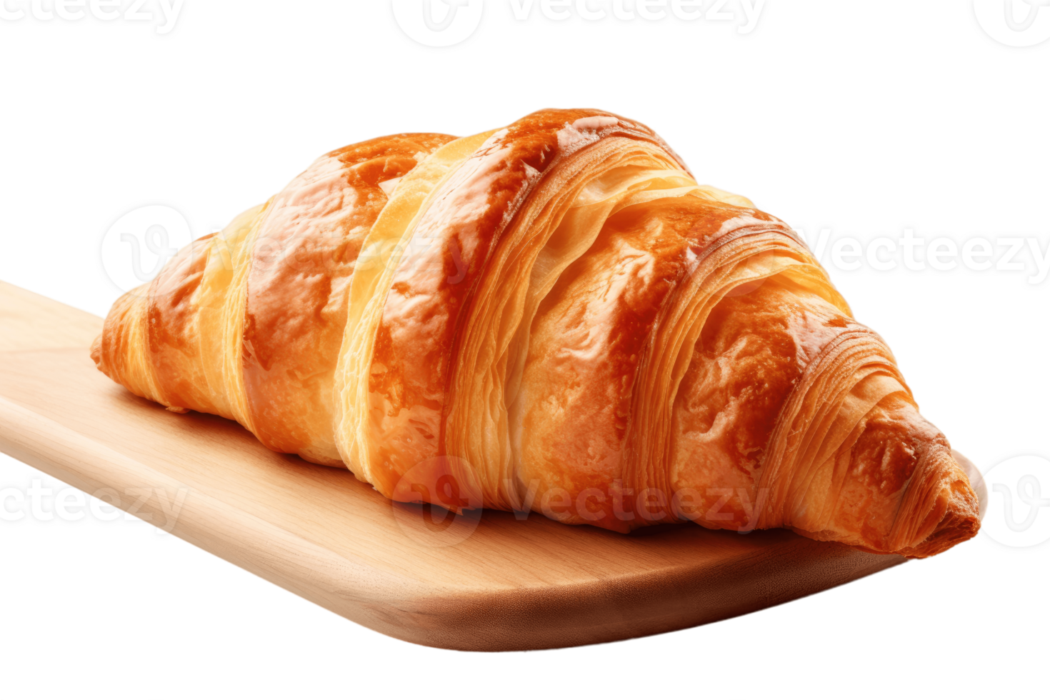 fresh croissant isolated AI Generative png