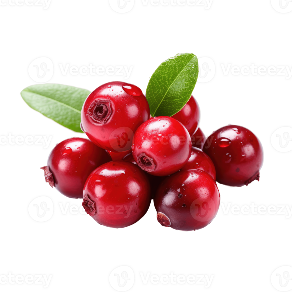 Cranberry isolated background AI Generative png