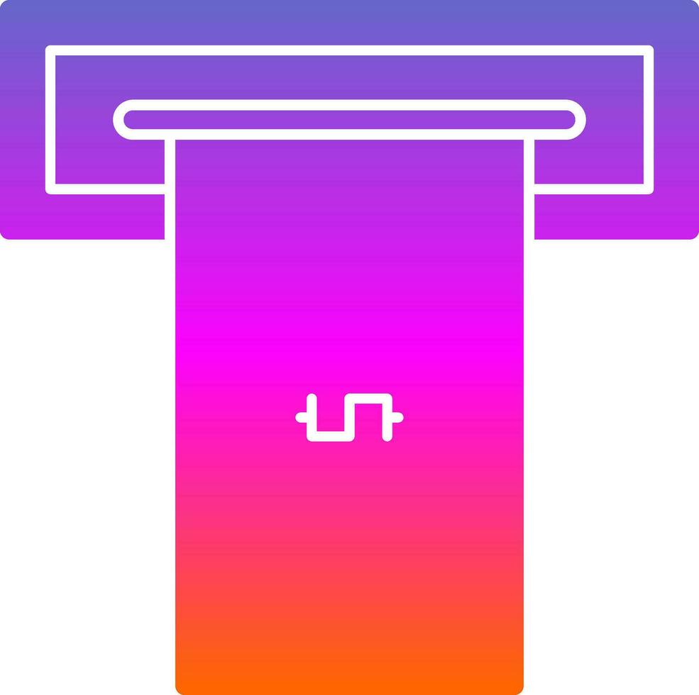 Cash withdrawal Vector Icon Design