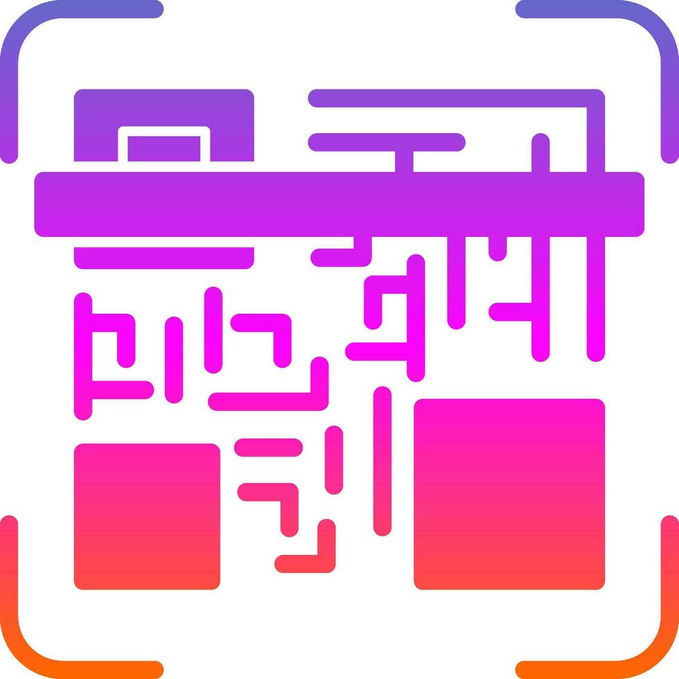 Qr code scan Vector Icon Design