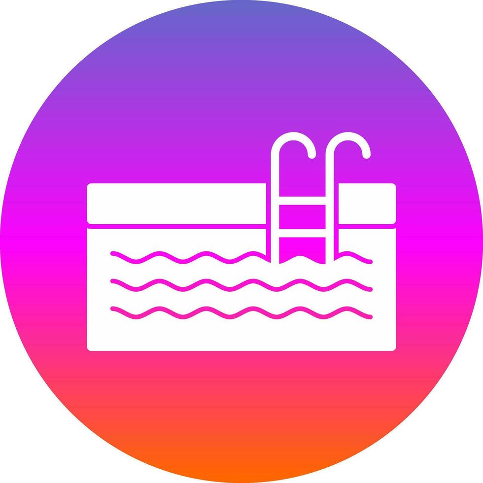 Swimming Pool Vector Icon Design