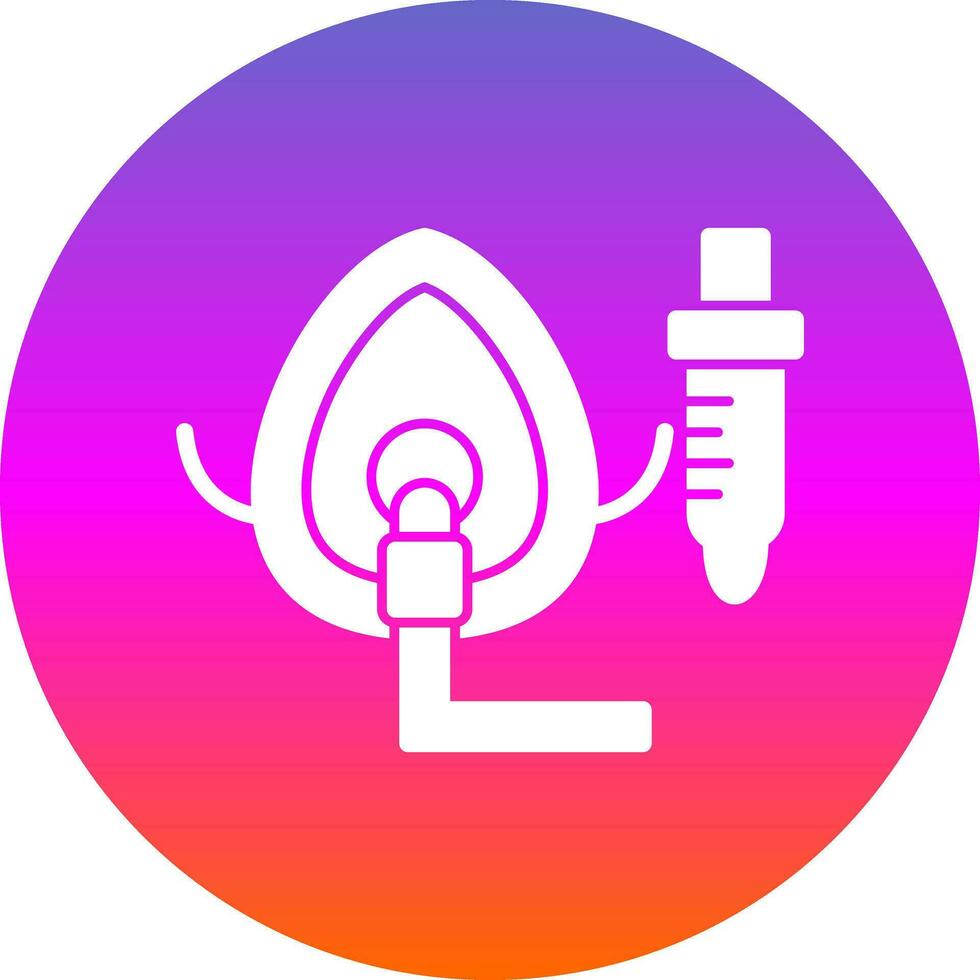 Oxygen Mask Vector Icon Design