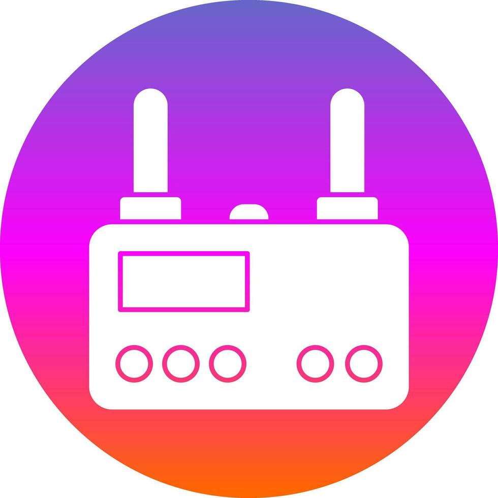 Wireless router Vector Icon Design