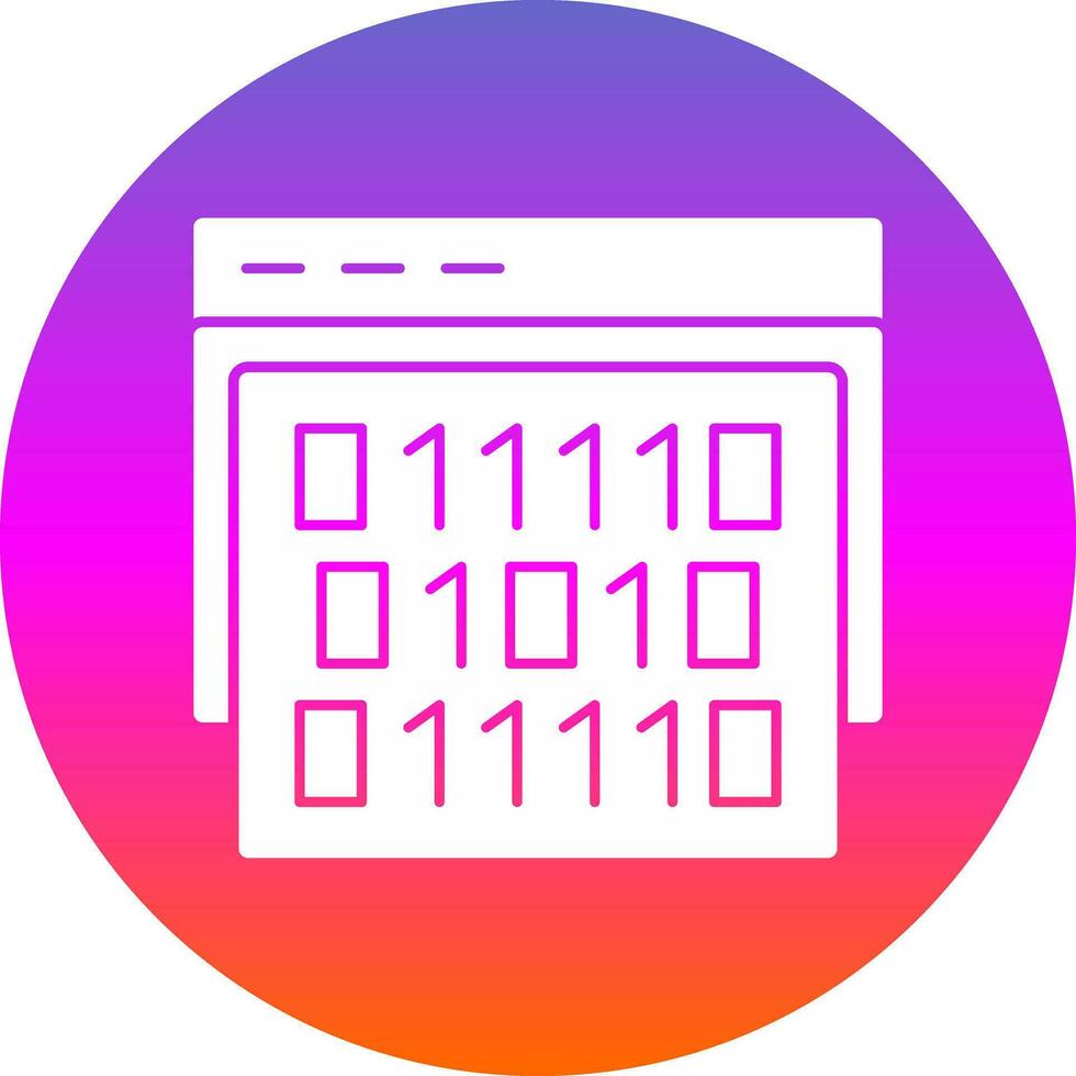 Binary code Vector Icon Design