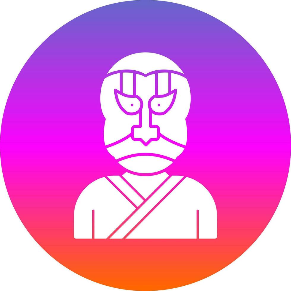 Kabuki Vector Icon Design